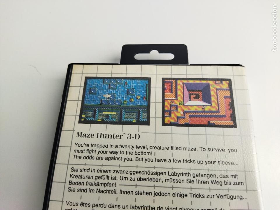 Videojuegos y consolas: MAZE HUNTER 3D 3-D - MASTER SYSTEM - SEGA MASTERSYSTEM - CAJA Y CARTUCHO - FUNCIONANDO - Foto 10