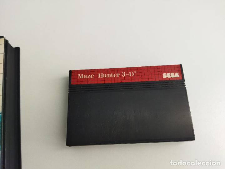 Videojuegos y consolas: MAZE HUNTER 3D 3-D - MASTER SYSTEM - SEGA MASTERSYSTEM - CAJA Y CARTUCHO - FUNCIONANDO - Foto 12