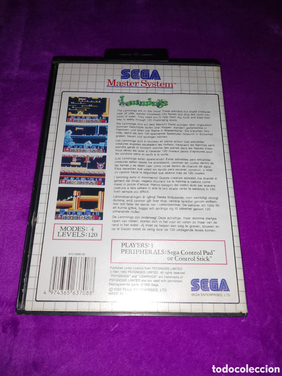 Videojuego Lemmings para SEGA Master System - PAL de Segunda mano por 40 EUR en Ibi | Wallapop