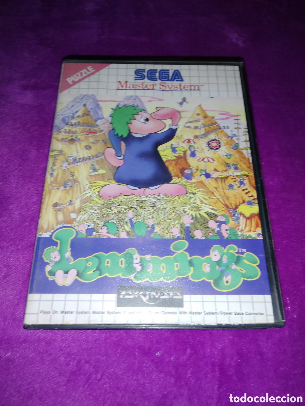 Videojuegos y consolas: LEMMINGS SEGA MASTER SYSTEM CON MANUAL - Foto 1