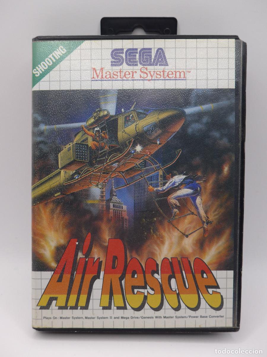 Videojuegos y consolas: CAJA VACIA ORIGINAL DEL JUEGO DE MASTER SYSTEM - AIR RESCUE - Foto 1