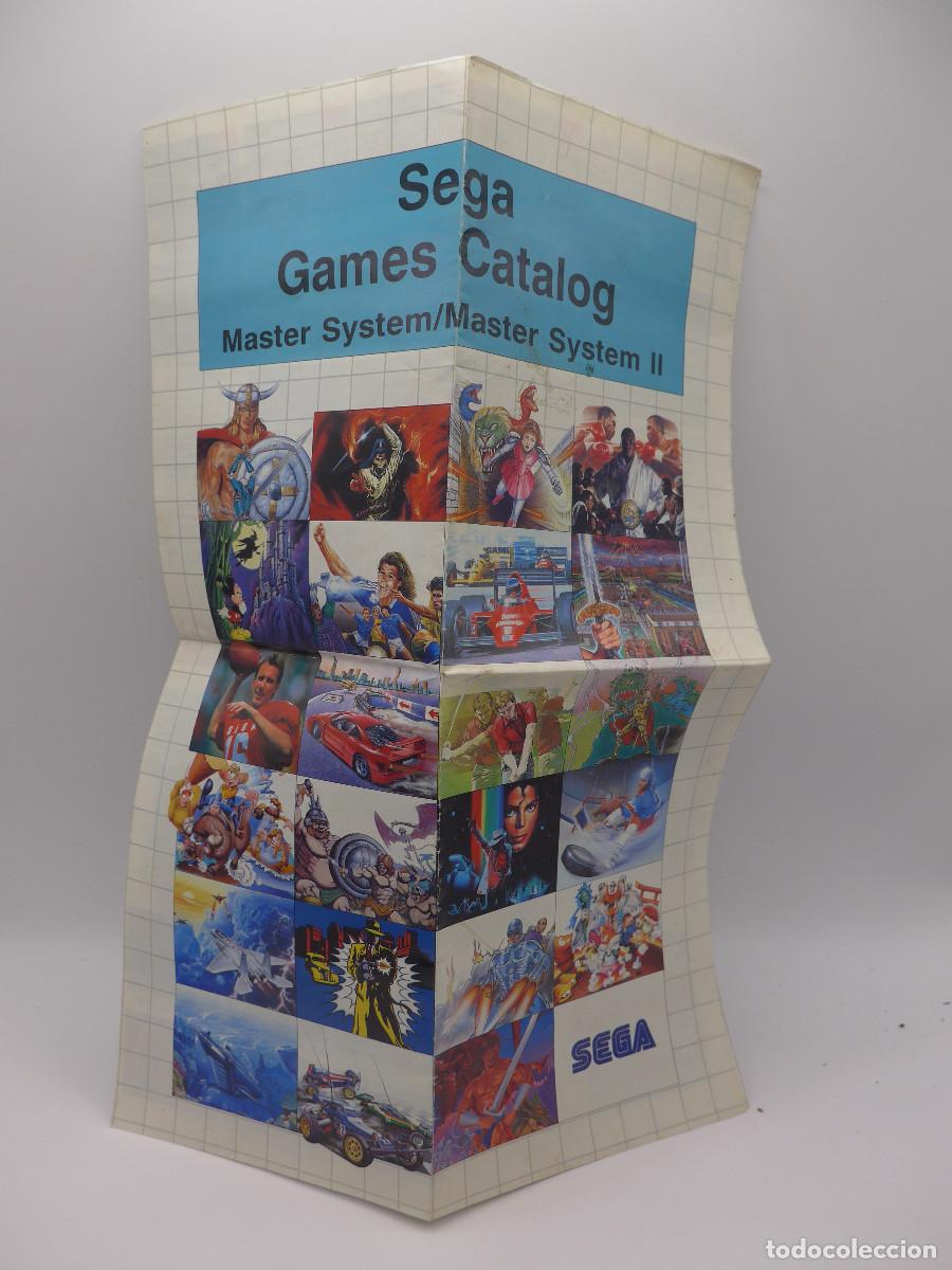 Videojuegos y consolas: POSTER PUBLICIDAD SEGA GAMES CATALOG MASTER SYSTEM / MASTER SYSTEM II - Foto 1