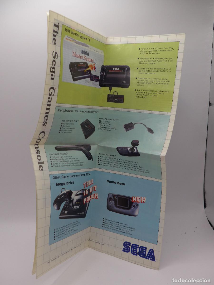 Videojuegos y consolas: POSTER PUBLICIDAD SEGA GAMES CATALOG MASTER SYSTEM / MASTER SYSTEM II - Foto 2