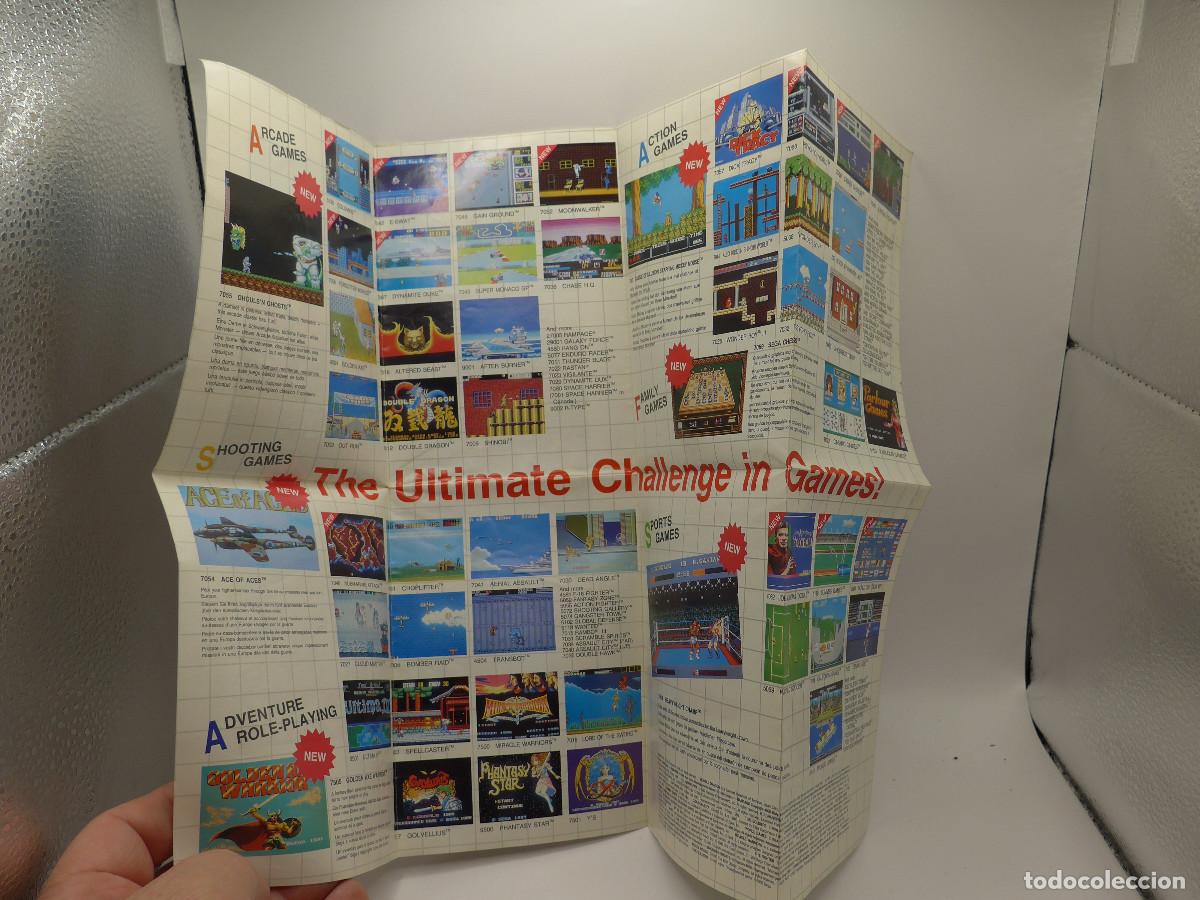Videojuegos y consolas: POSTER PUBLICIDAD SEGA GAMES CATALOG MASTER SYSTEM / MASTER SYSTEM II - Foto 3