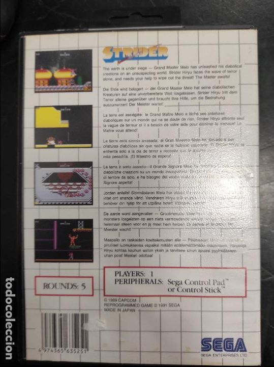 Videojuegos y consolas: Strider - Sega Master System MS - PAL Completo - Foto 4