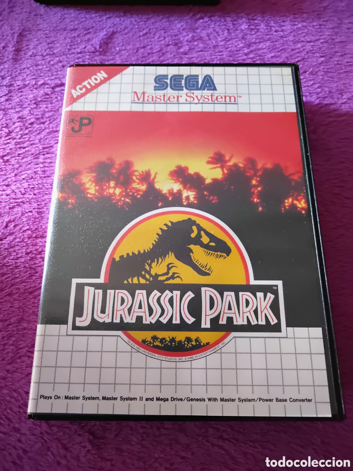 Videojuegos y consolas: VIDEOJUEGO SEGA MASTER SYSTEM JURASSIC PARK - Foto 1