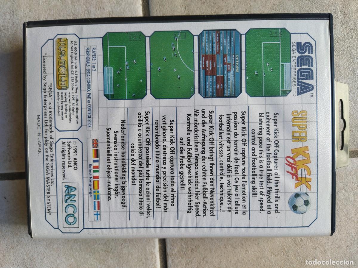 Videojuegos y consolas: SUPER KICK OFF SEGA MASTER SYSTEM COMPLETO Y TOTALMENTE ORIGINAL - Foto 2