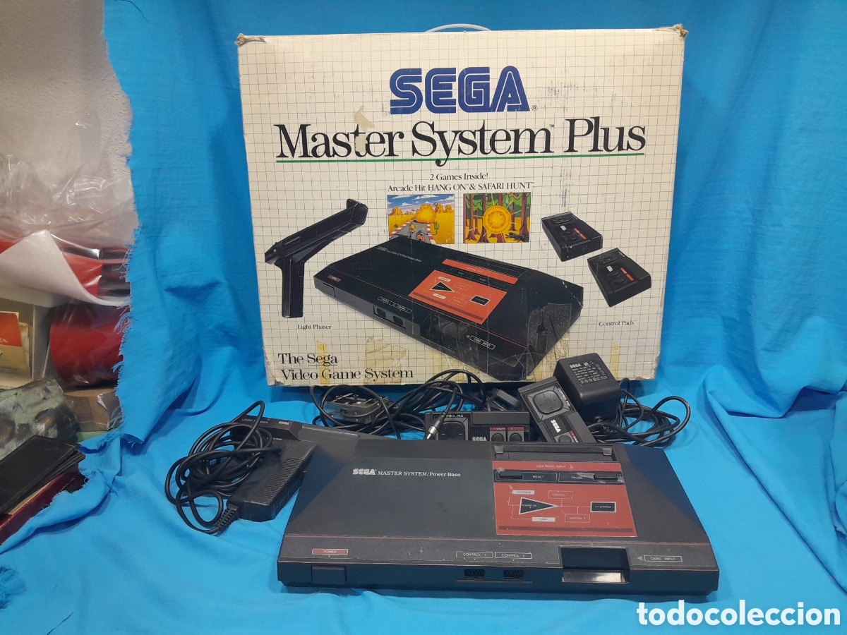 Videojuegos y consolas: CONSOLA SEGA - MASTER SYSTEM PLUS EN CAJA. FALTA CORCHO. FUNCIONA - Foto 1