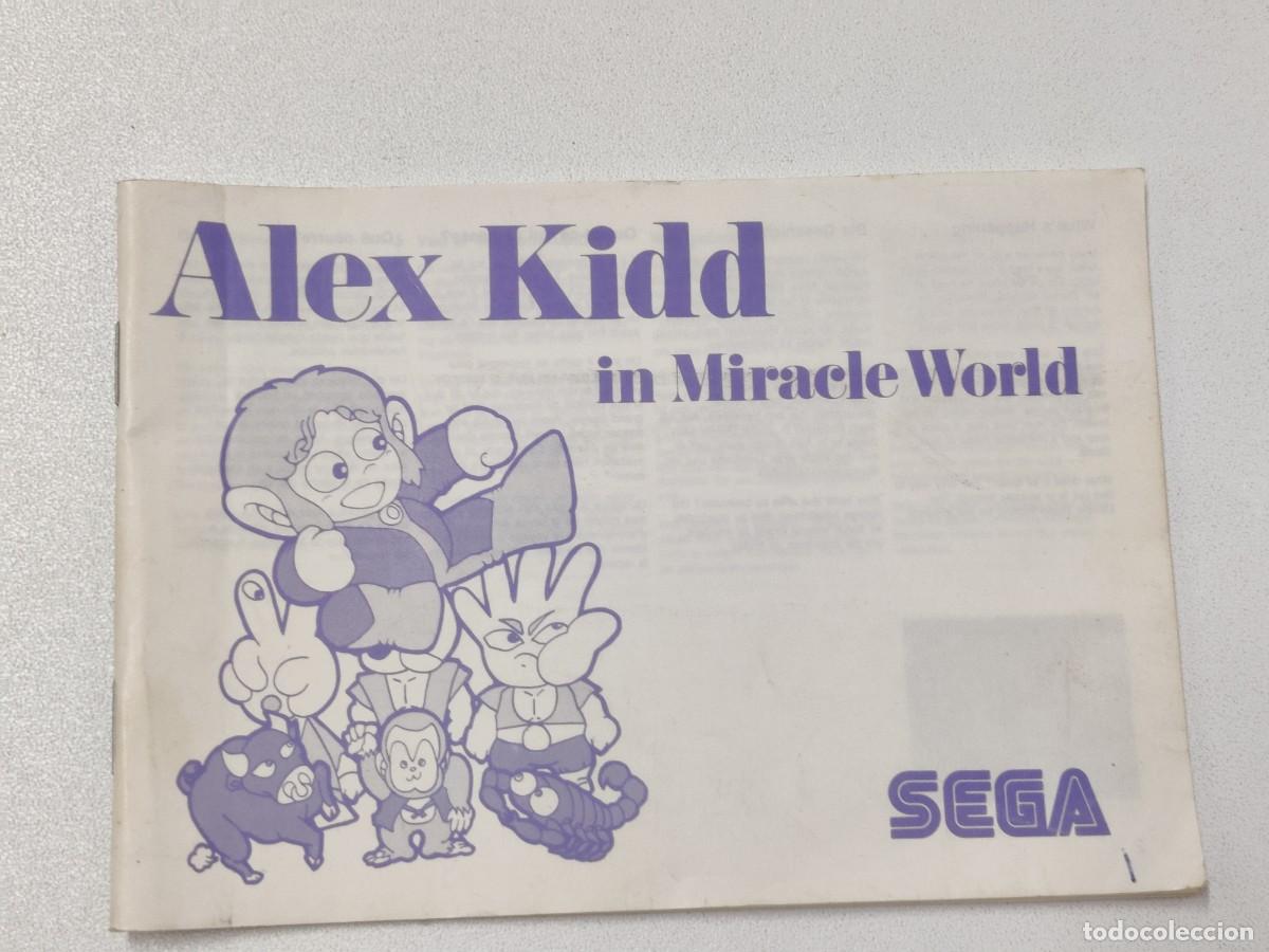 Videojuegos y consolas: MANUAL ALEX KIDD IN MIRACLE WORLD - Foto 1