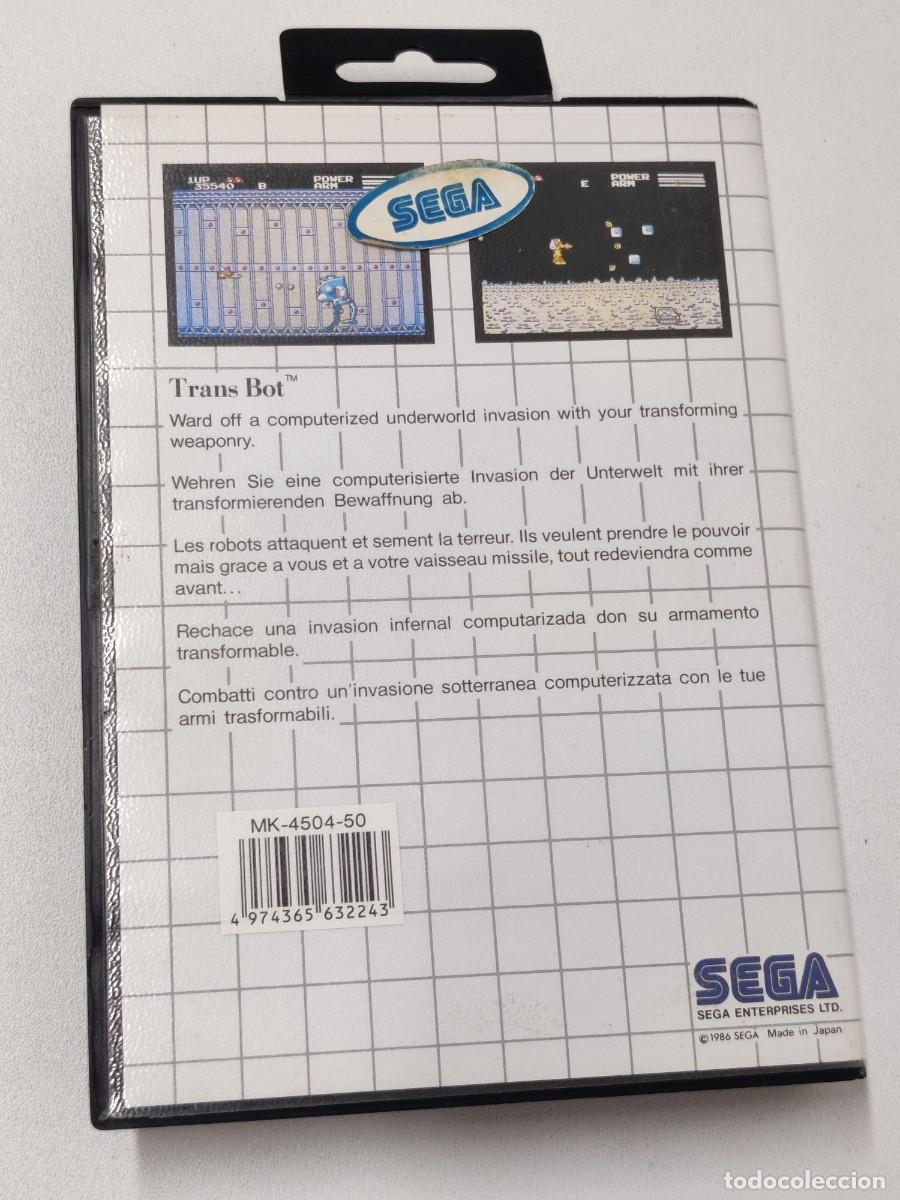 Videojuegos y consolas: TRANS BOT . TRANSBOT . SEGA MASTER SYSTEM - Foto 2