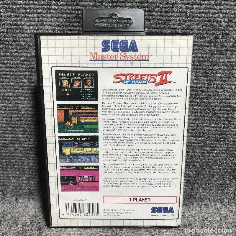 Videojuegos y consolas: STREETS OF RAGE II SEGA MASTER SYSTEM - Foto 6