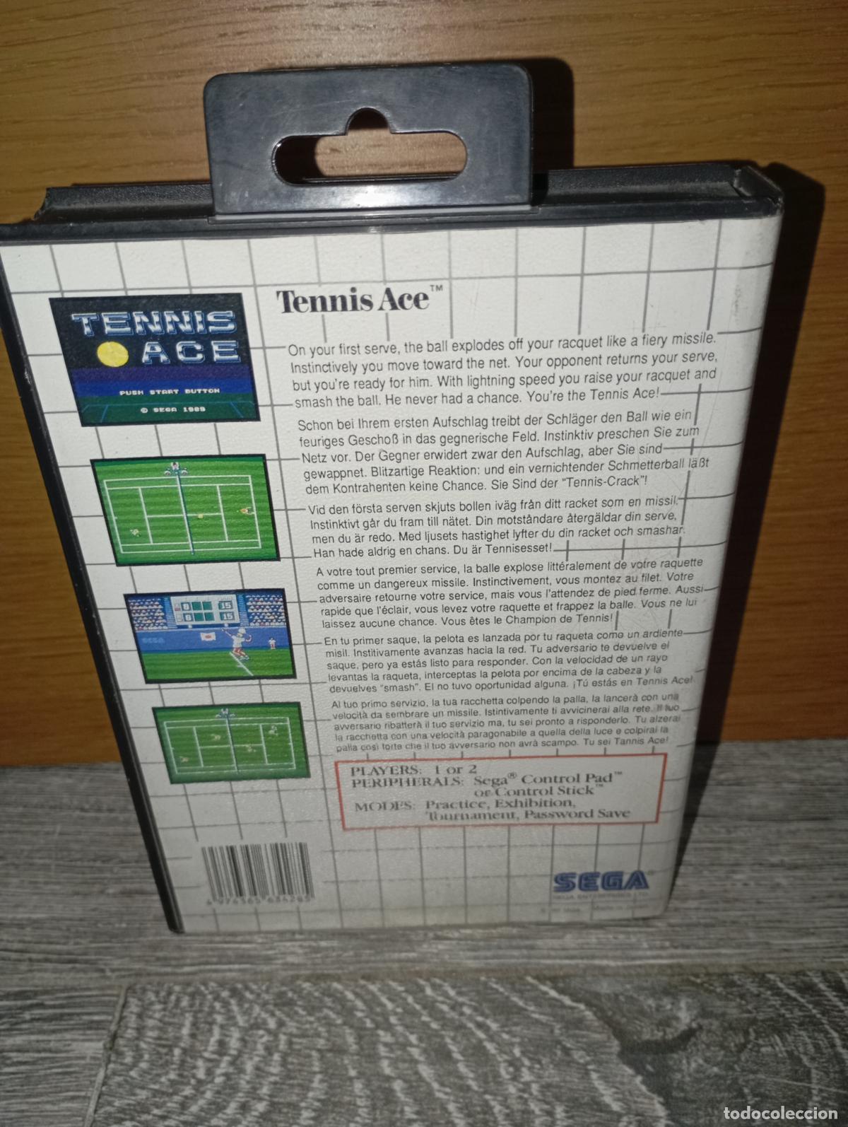 Videojuegos y consolas: Tennis ace juego Sega M&aacute;ster System - Foto 6