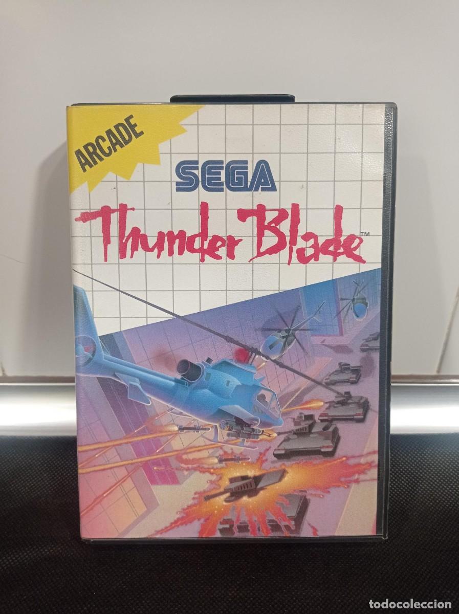 Videojuegos y consolas: JUEGO CARTUCHO SEGA MASTER SYSTEM: THUNDER BLADE - Foto 1