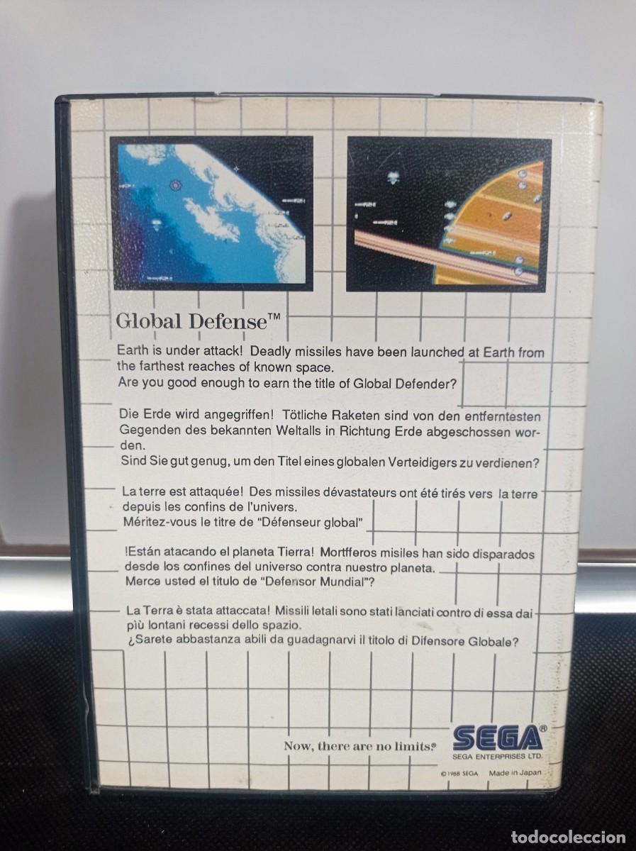 Videojuegos y consolas: JUEGO CARTUCHO SEGA MASTER SYSTEM: GLOBAL DEFENSE - Foto 2