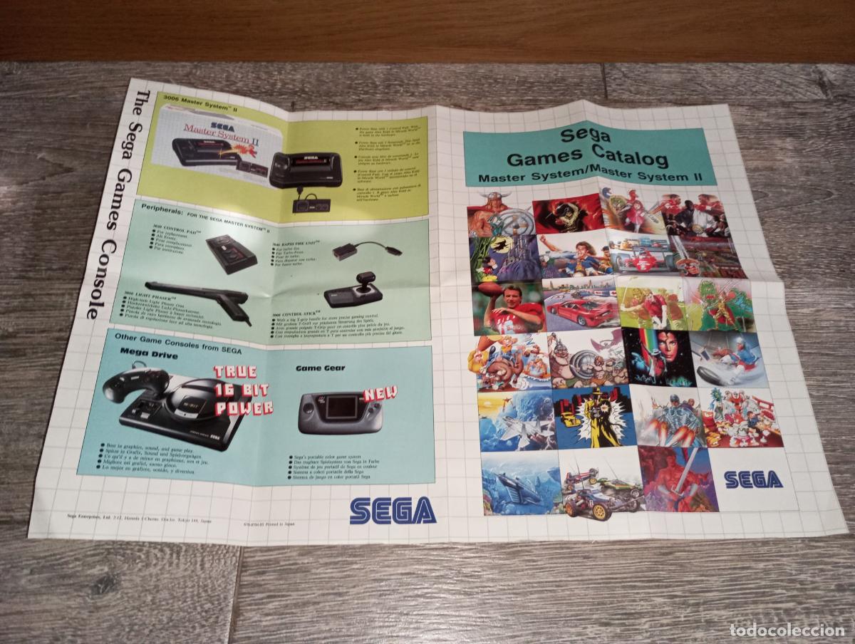 Videojuegos y consolas: Catalago Despegable Sega Master System I Y II - Foto 3