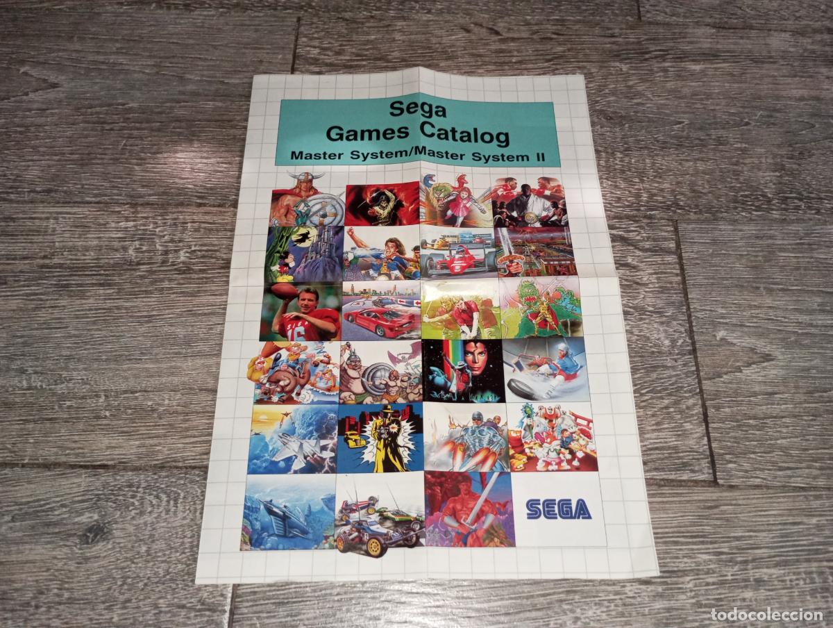 Videojuegos y consolas: Catalago Despegable Sega Master System I Y II - Foto 1