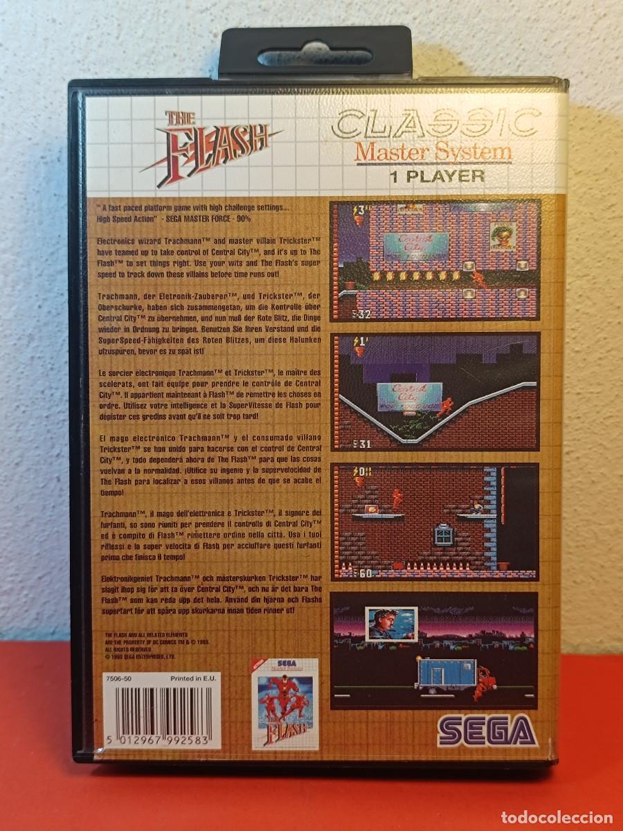 Videojuegos y consolas: Juego The Flash Master System Classic Pal Esp - Foto 7