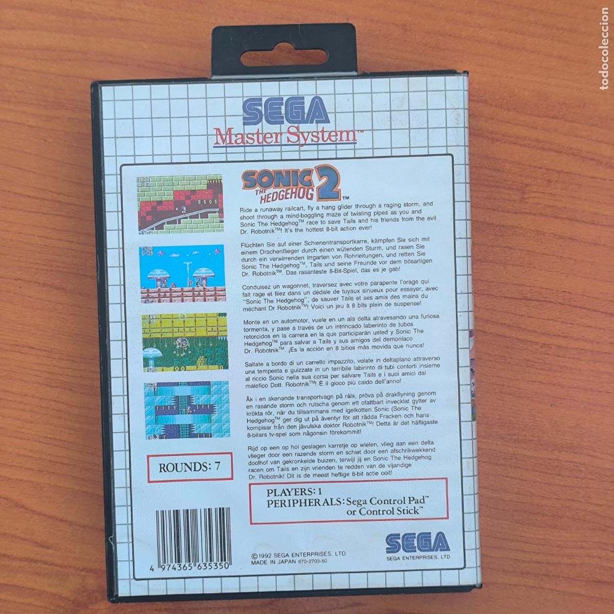 Videojuegos y consolas: SEGA MASTER SYSTEM, SONIC 2 THE HEDGEHOG - Foto 3