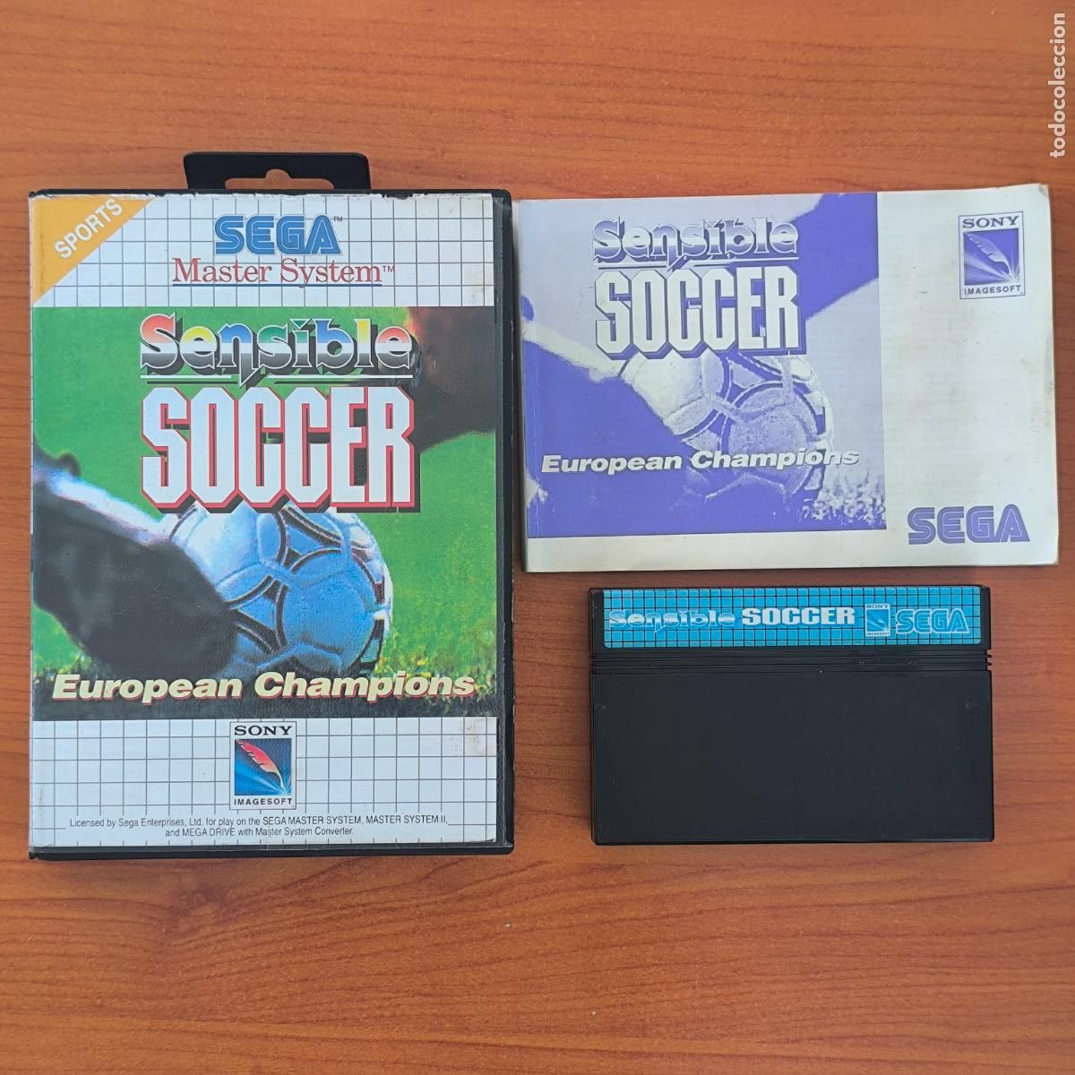 Videojuegos y consolas: Sensible Soccer Master System, completo - Foto 1