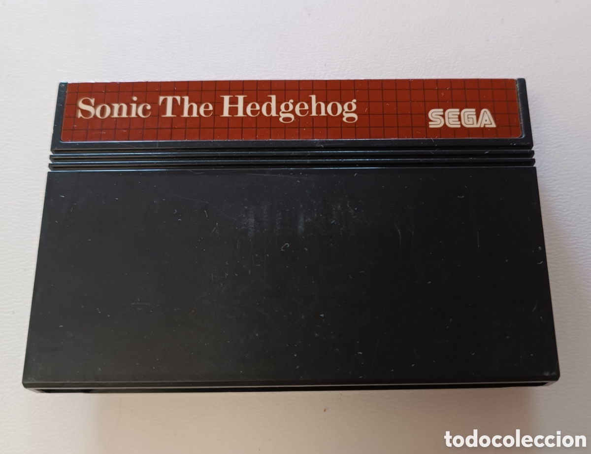 Videojuegos y consolas: CARTUCHO juego SEGA M&aacute;ster System, Sonic The Hedgehog. - Foto 1
