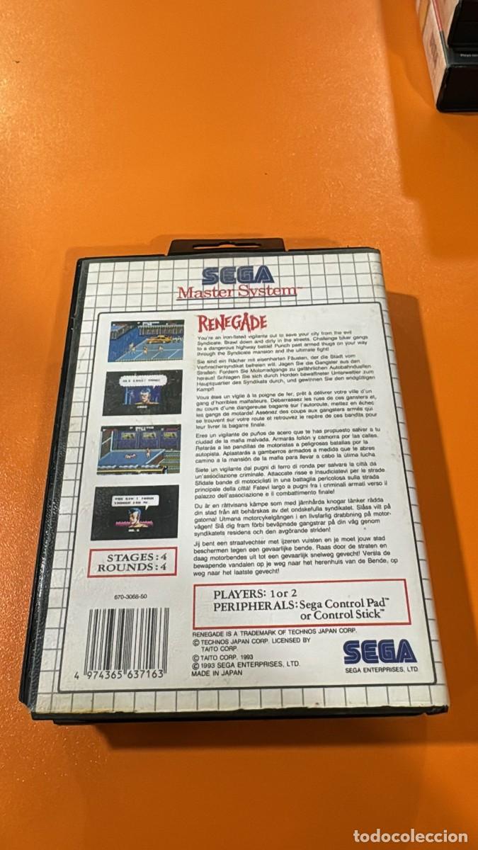 Videojuegos y consolas: Renegade [Sega Master System | Windows 98] - Foto 2
