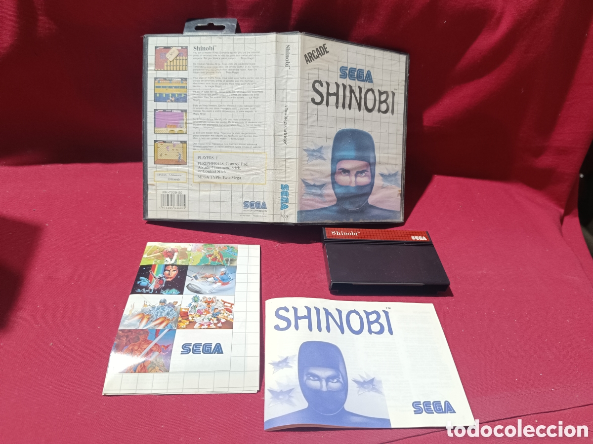Videojuegos y consolas: Juego Shinobi para sega master system - Foto 1