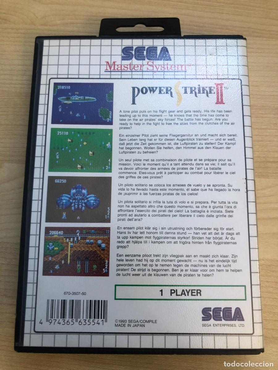 Videojuegos y consolas: Power Strike II Sega Master System Pal Espa&ntilde;a Sin Manual Original - Foto 2