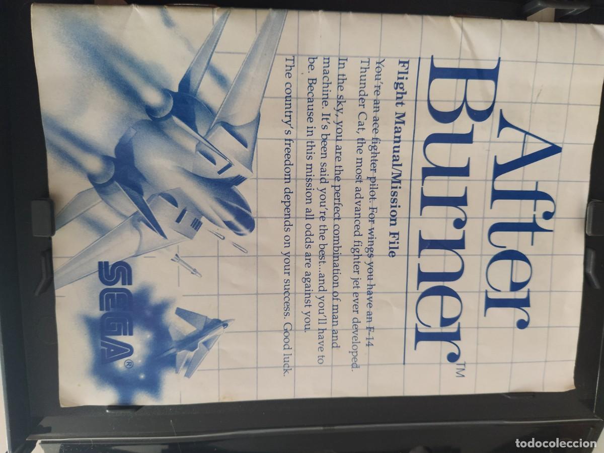 Videojuegos y consolas: AFTER BURNER SEGA MASTER SYSTEM COMPLETO ORIGINAL - Foto 4