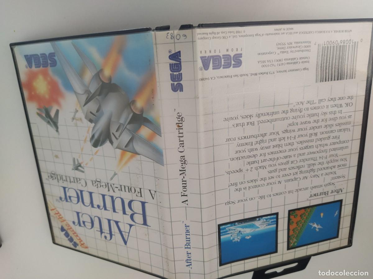 Videojuegos y consolas: AFTER BURNER SEGA MASTER SYSTEM COMPLETO ORIGINAL - Foto 9