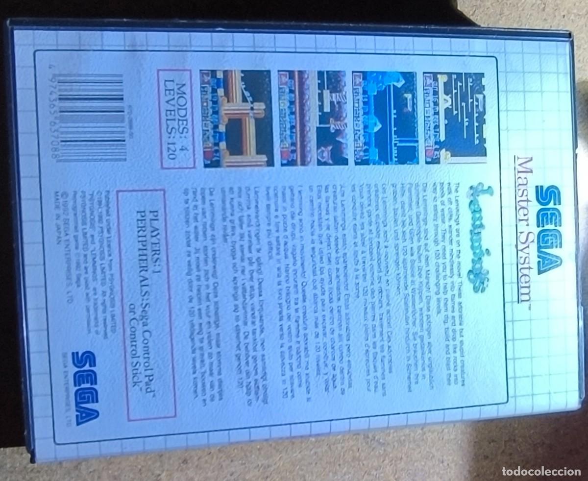 Videojuegos y consolas: Sega Master System Lemmings - Foto 5