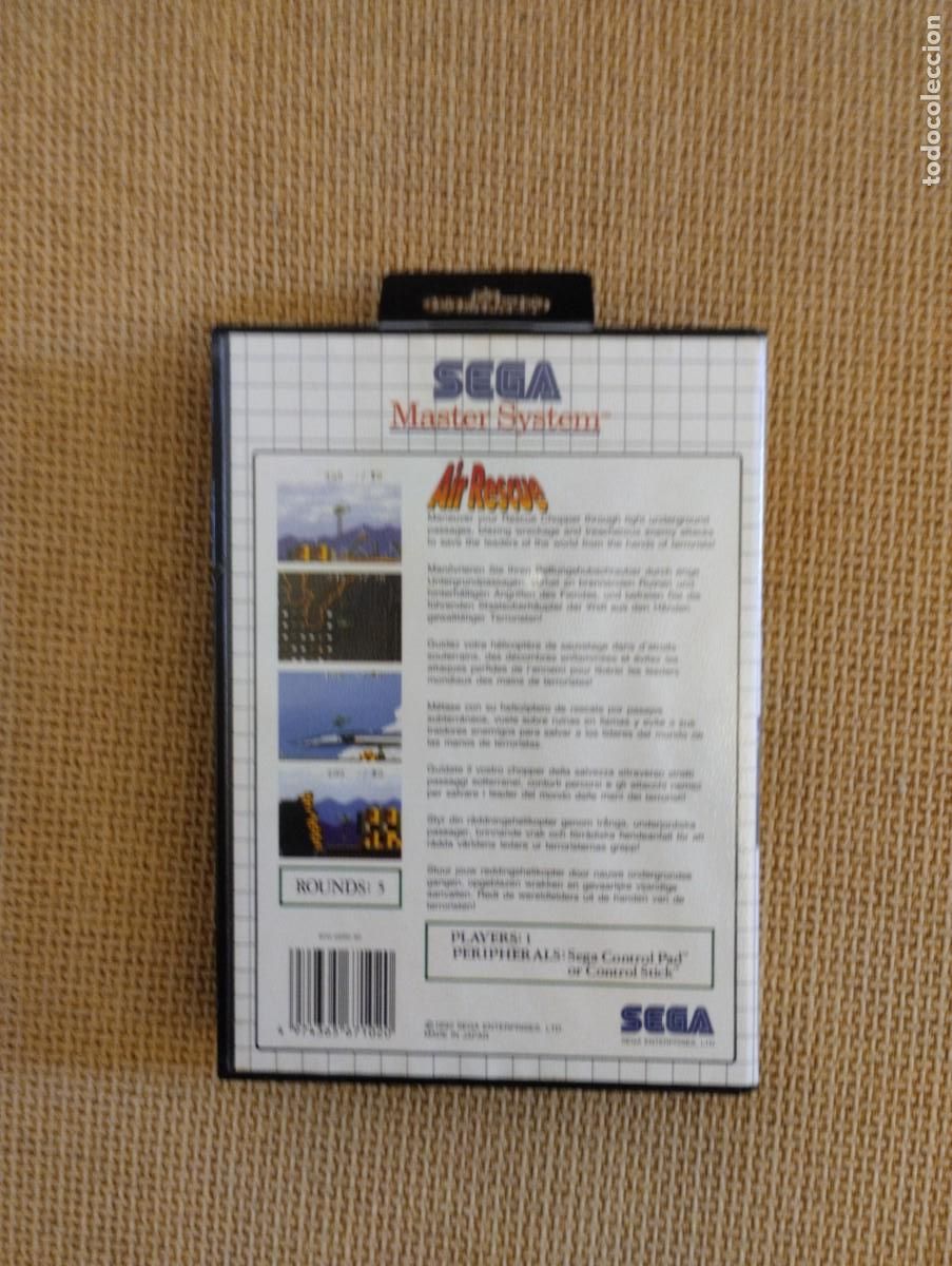 Videojuegos y consolas: Juego Sega Master System Air Rescue - Foto 6