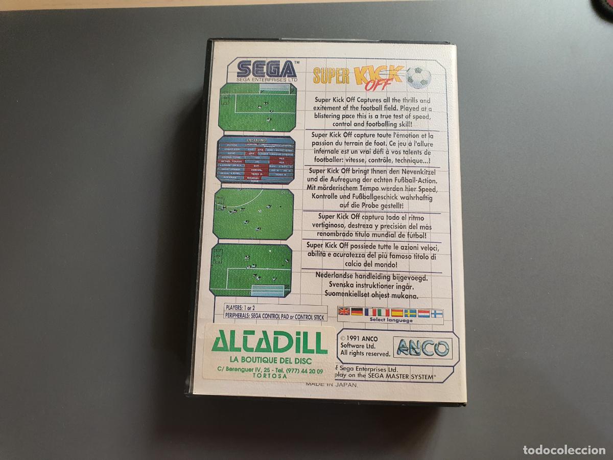 Videojuegos y consolas: JUEGO VIDEOJUEGO - SEGA MASTER SYSTEM - SUPER KICK OFF - Foto 3