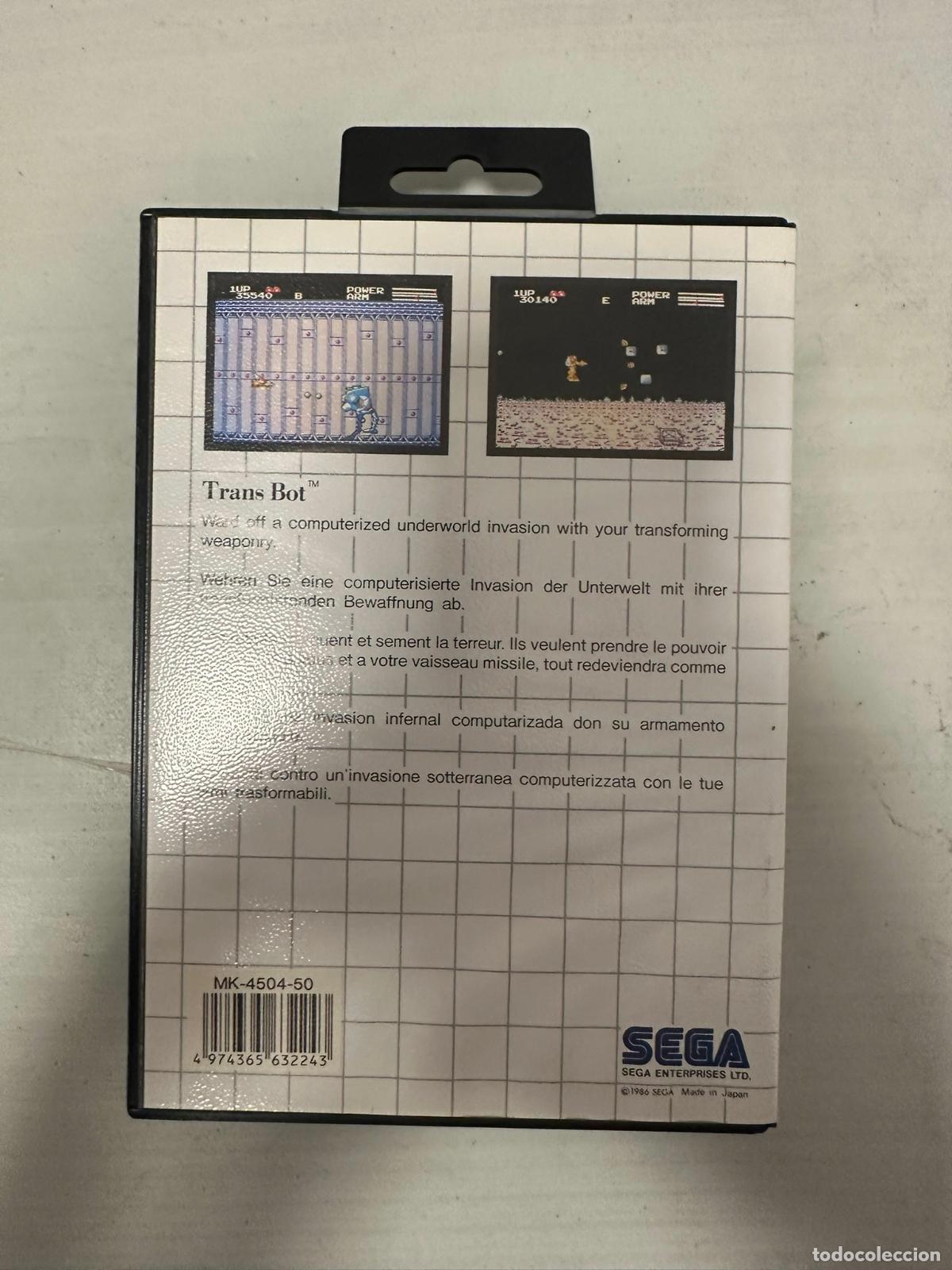 Videojuegos y consolas: Transbot - Sega master system MS - Sin manual PAl - Foto 3