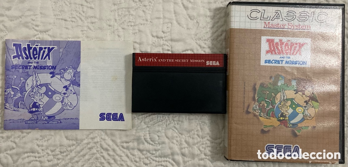 Videojuegos y consolas: Sega m&aacute;ster System Asterix. Nuevo. Completo. - Foto 1