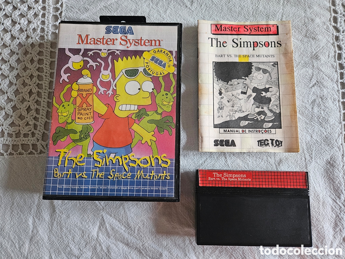 Videojuegos y consolas: Sega Master System The Simpsons Bart vs the Space Mutants tectoy - Foto 1