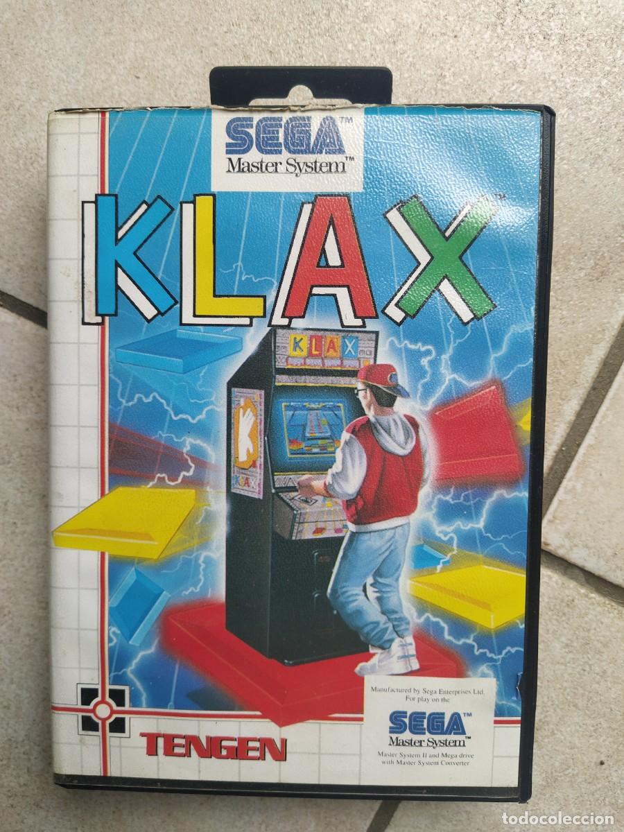 Videojuegos y consolas: KLAX SEGA MASTER SYSTEM ORIGINAL SIN MANUAL - Foto 1