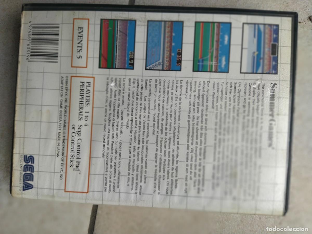 Videojuegos y consolas: SUMMER GAMES SEGA MASTER SYSTEM ORIGINAL SIN MANUAL - Foto 3