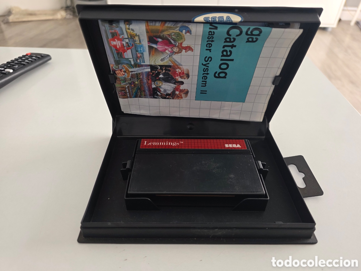 Videojuegos y consolas: Lemmings Sega Master System completo con caja y cat&aacute;logo original - Foto 6