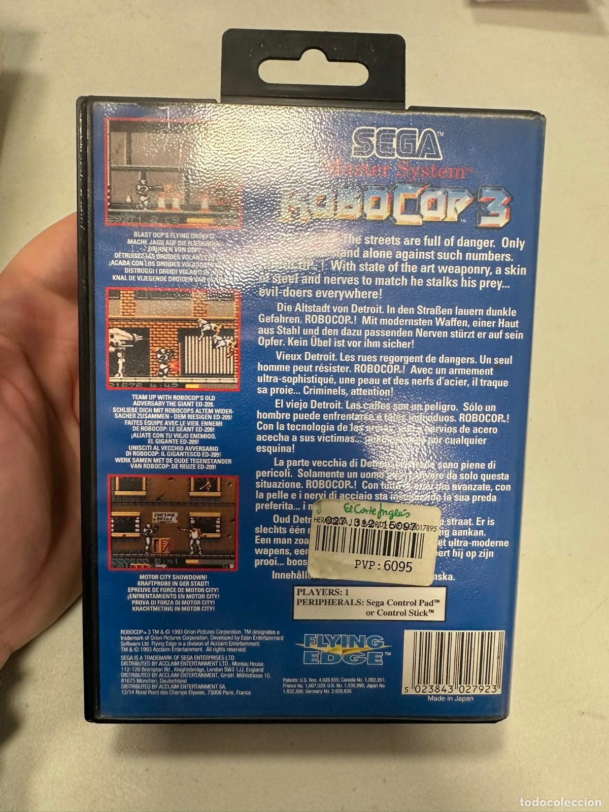 Videojuegos y consolas: Robocop 3 - Sega master system MS - Completo PAL - Foto 6