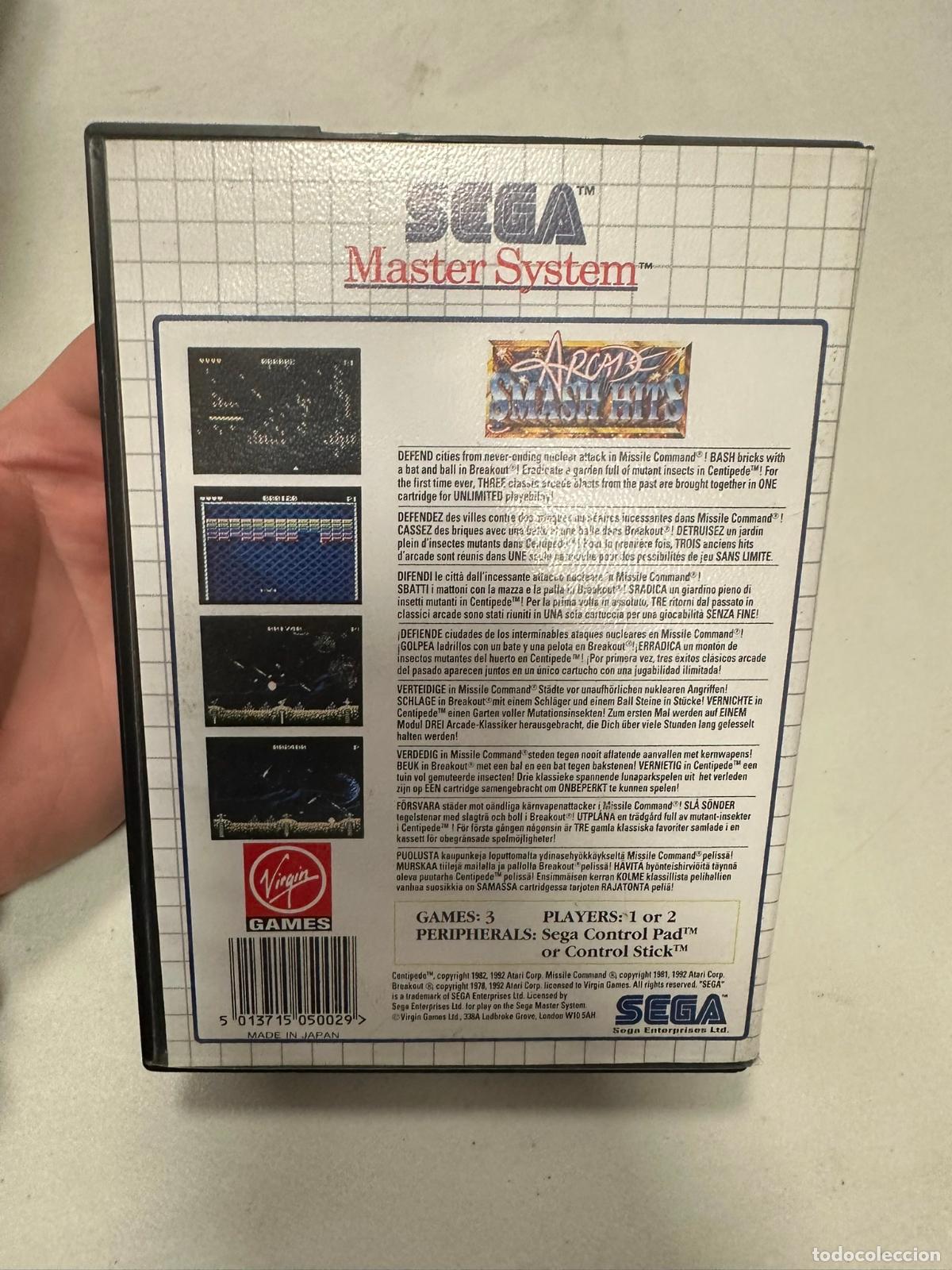 Videojuegos y consolas: arcade smash hits - Sega master system MS - Completo PAL - Foto 5