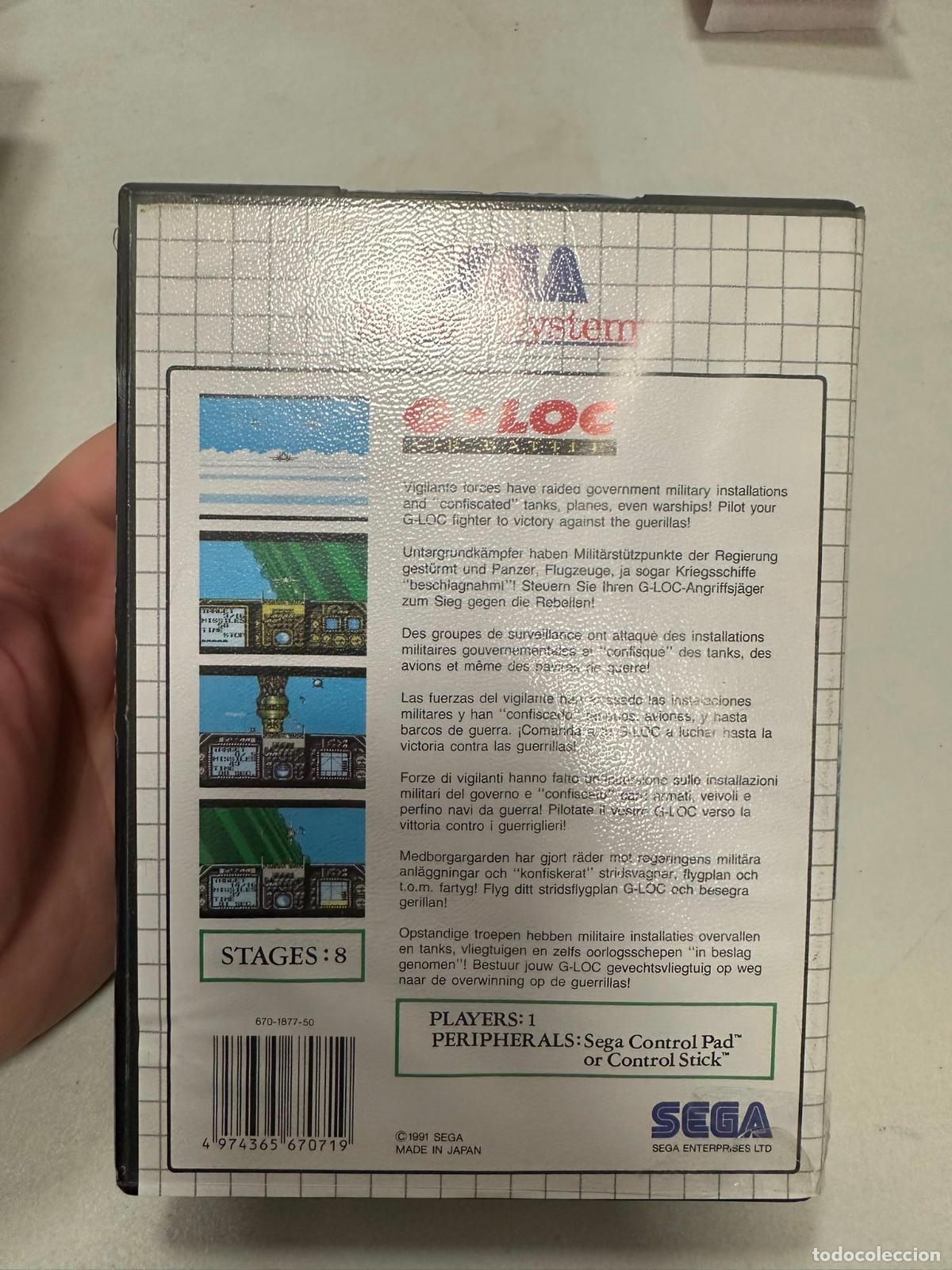 Videojuegos y consolas: GLOC G loc - Sega master system MS - Completo PAL - Foto 4