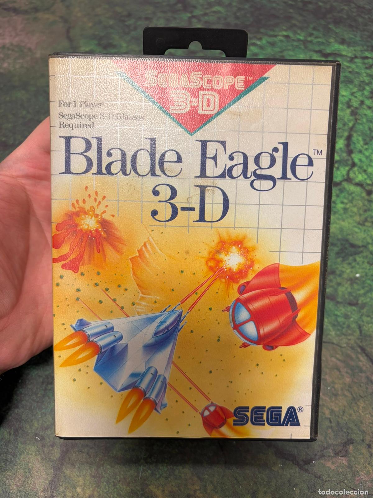 Videojuegos y consolas: Blade Eagle 3d 3-D Sega master system MS - Pal - Foto 1