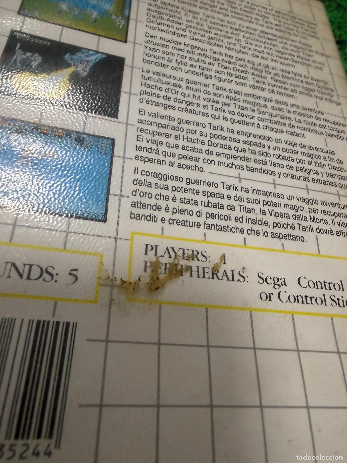Videojuegos y consolas: Golden axe - Sega master system MS - Pal Sin manual - Foto 5