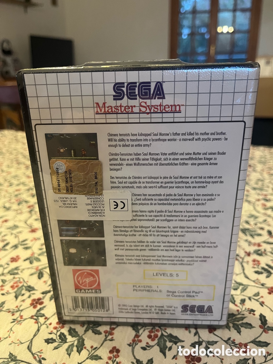 Videojuegos y consolas: Wolfchild Sega Master system precintado - Foto 3