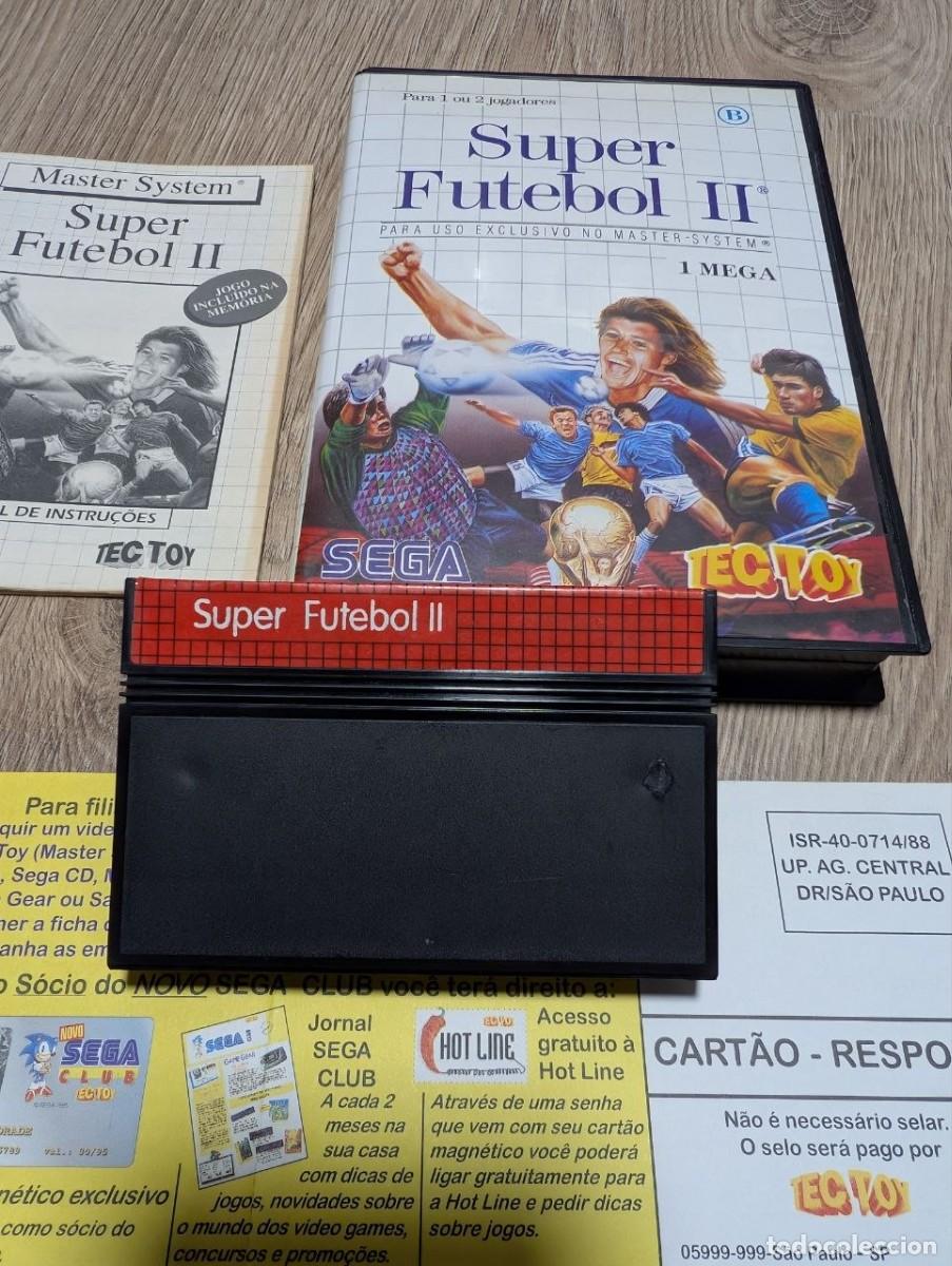 Videojuegos y Consolas: Super Futebol II Sega Master System Tectoy (Brasil) Completo CIB + Tarjeta de Registro Tec-Toy