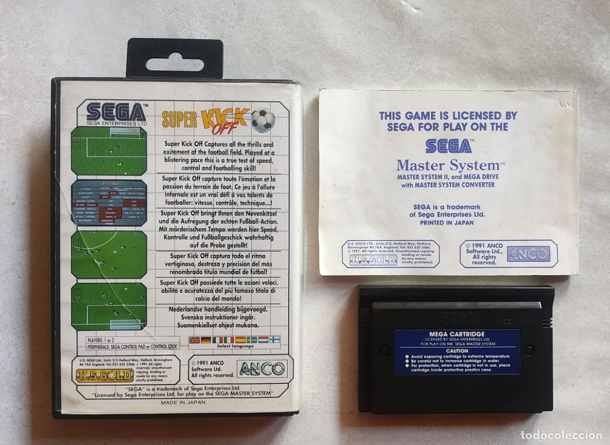 Videojuegos y consolas: Super Kick Off Sega Master System PAL - Foto 2