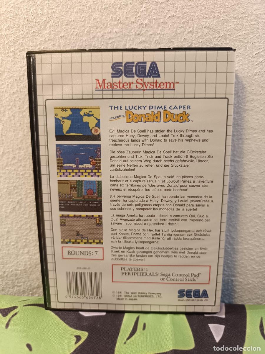 Videojuegos y consolas: The Lucky Dime Caper Donal Duck- Master System - Foto 6