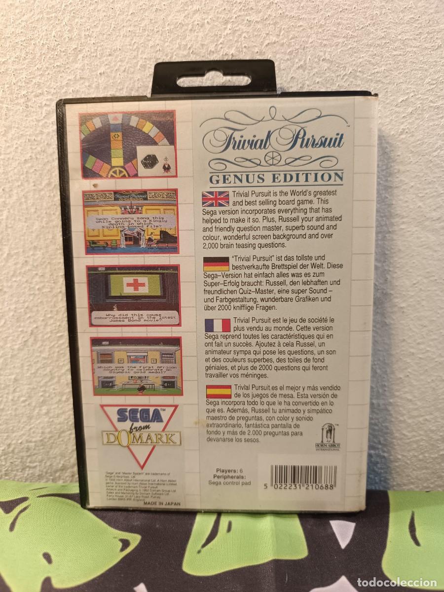 Videojuegos y consolas: Trivial Pursuit Genus Edition Master System Pal - Foto 6