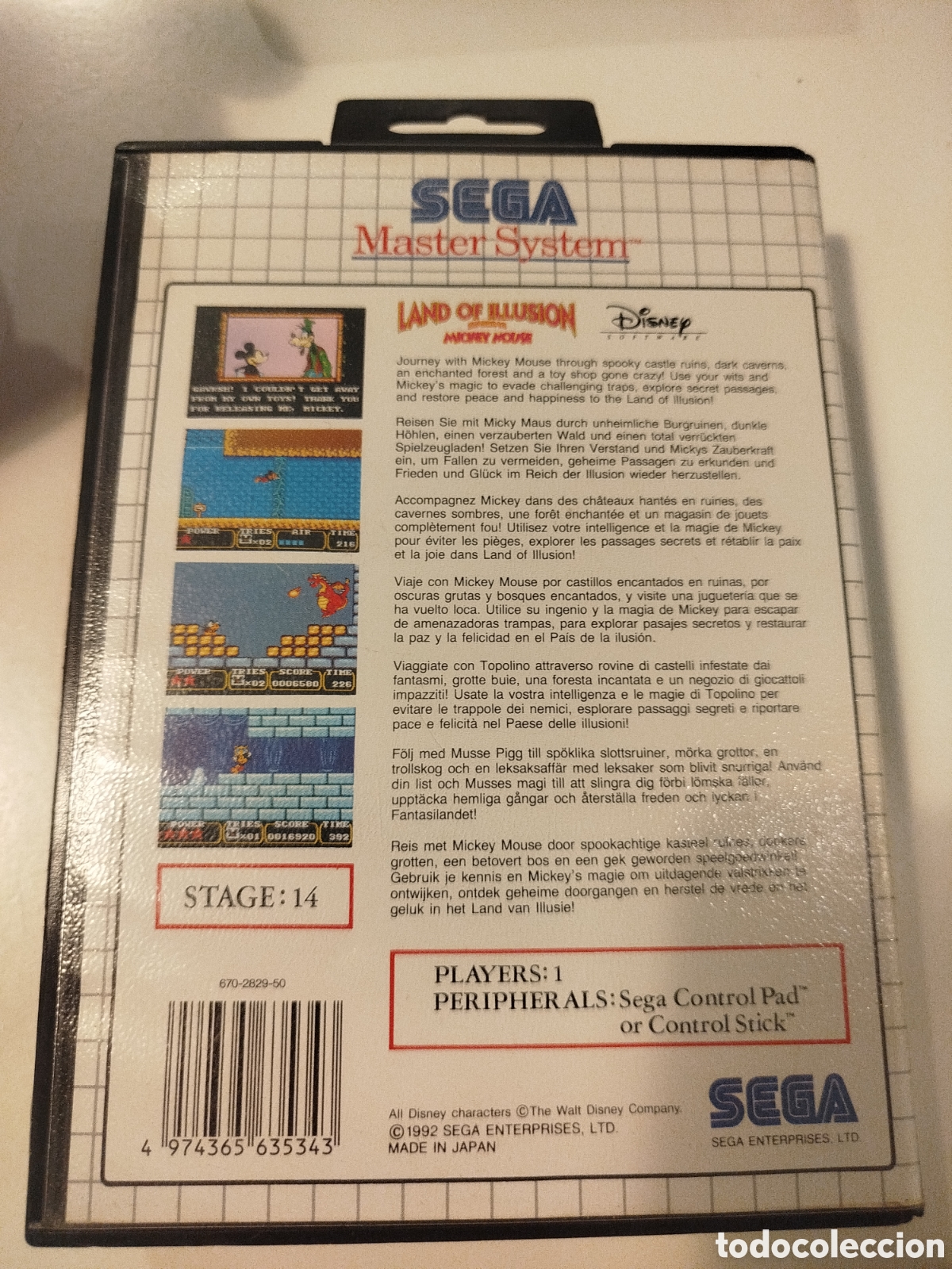 Videojuegos y consolas: Juego sega Mickey mouse en caja - Foto 2