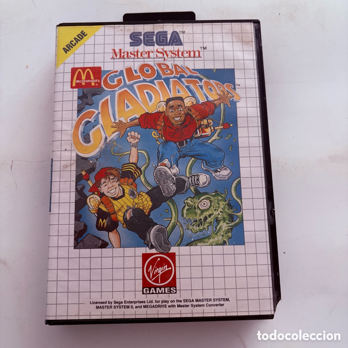 Videojuegos y Consolas: Juego NUEVO SIN ABRIR para la vonsola sega master system global gladiators